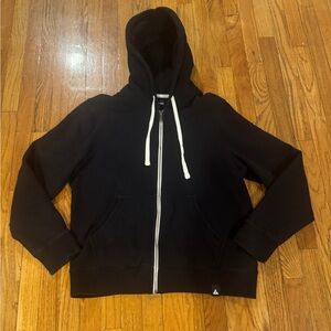 American Giant Men's Carolina Midweight Full Zip Sweatshirt Black Large